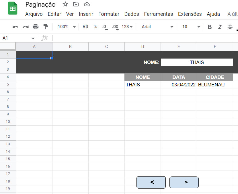 Filtro de dados com Paginação